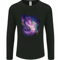 Fantasy Dragon Mens Long Sleeve T-Shirt Black