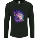 Fantasy Dragon Mens Long Sleeve T-Shirt Black