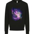 Fantasy Dragon Mens Sweatshirt Jumper Black