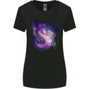 Fantasy Dragon Womens Wider Cut T-Shirt Black