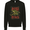Fantasy Dragons Reign the Skies Kids Sweatshirt Jumper Black