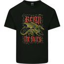 Fantasy Dragons Reign the Skies Kids T-Shirt Childrens Black