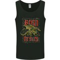 Fantasy Dragons Reign the Skies Mens Vest Tank Top Black