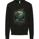 Fantasy Earth Climate Change Environment Kids Sweatshirt Jumper Black