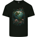 Fantasy Earth Climate Change Environment Kids T-Shirt Childrens Black