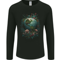 Fantasy Earth Climate Change Environment Mens Long Sleeve T-Shirt Black