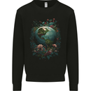 Fantasy Earth Climate Change Environment Mens Sweatshirt Jumper Black
