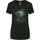 Fantasy Earth Climate Change Environment Womens Wider Cut T-Shirt Black