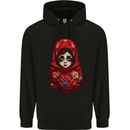 Fantasy Matryoshka Doll Russian Girl Childrens Kids Hoodie Black