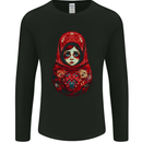 Fantasy Matryoshka Doll Russian Girl Mens Long Sleeve T-Shirt Black