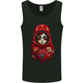 Fantasy Matryoshka Doll Russian Girl Mens Vest Tank Top Black