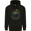 Fantasy Skull King in a Reath Childrens Kids Hoodie Black