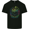 Fantasy Skull King in a Reath Kids T-Shirt Childrens Black