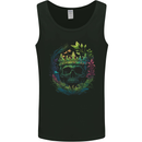 Fantasy Skull King in a Reath Mens Vest Tank Top Black