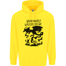 Fantasy Writer Author Novelist Dragons Childrens Kids Hoodie Yellow
