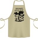 Fantasy Writer Author Novelist Dragons Cotton Apron 100% Organic Khaki
