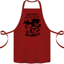 Fantasy Writer Author Novelist Dragons Cotton Apron 100% Organic Maroon