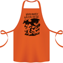 Fantasy Writer Author Novelist Dragons Cotton Apron 100% Organic Orange