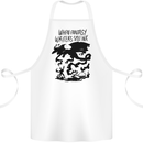 Fantasy Writer Author Novelist Dragons Cotton Apron 100% Organic White