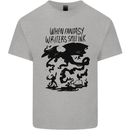 Fantasy Writer Author Novelist Dragons Mens Cotton T-Shirt Tee Top Sports Grey