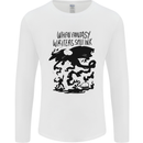 Fantasy Writer Author Novelist Dragons Mens Long Sleeve T-Shirt White