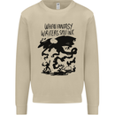 Fantasy Writer Author Novelist Dragons Mens Sweatshirt Jumper Sand