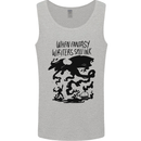 Fantasy Writer Author Novelist Dragons Mens Vest Tank Top Sports Grey