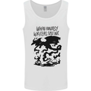 Fantasy Writer Author Novelist Dragons Mens Vest Tank Top White