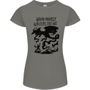 Fantasy Writer Author Novelist Dragons Womens Petite Cut T-Shirt Charcoal