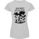 Fantasy Writer Author Novelist Dragons Womens Petite Cut T-Shirt Sports Grey