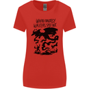 Fantasy Writer Author Novelist Dragons Womens Wider Cut T-Shirt Red