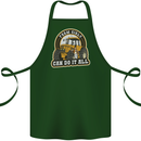 Farm Girls Can Do It All Funny Farmer Cotton Apron 100% Organic Forest Green