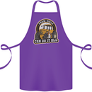Farm Girls Can Do It All Funny Farmer Cotton Apron 100% Organic Purple