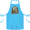 Farm Girls Can Do It All Funny Farmer Cotton Apron 100% Organic Turquoise