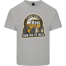 Farm Girls Can Do It All Funny Farmer Kids T-Shirt Childrens Sports Grey