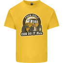 Farm Girls Can Do It All Funny Farmer Kids T-Shirt Childrens Yellow