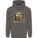 Farm Girls Can Do It All Funny Farmer Mens 80% Cotton Hoodie Charcoal