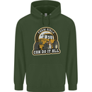 Farm Girls Can Do It All Funny Farmer Mens 80% Cotton Hoodie Forest Green