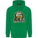 Farm Girls Can Do It All Funny Farmer Mens 80% Cotton Hoodie Irish Green