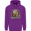 Farm Girls Can Do It All Funny Farmer Mens 80% Cotton Hoodie Purple