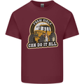 Farm Girls Can Do It All Funny Farmer Mens Cotton T-Shirt Tee Top Maroon
