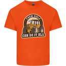 Farm Girls Can Do It All Funny Farmer Mens Cotton T-Shirt Tee Top Orange