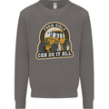 Farm Girls Can Do It All Funny Farmer Mens Sweatshirt Jumper Charcoal