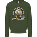 Farm Girls Can Do It All Funny Farmer Mens Sweatshirt Jumper Forest Green