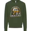 Farm Girls Can Do It All Funny Farmer Mens Sweatshirt Jumper Forest Green