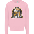 Farm Girls Can Do It All Funny Farmer Mens Sweatshirt Jumper Light Pink