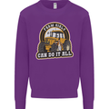 Farm Girls Can Do It All Funny Farmer Mens Sweatshirt Jumper Purple