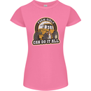 Farm Girls Can Do It All Funny Farmer Womens Petite Cut T-Shirt Azalea