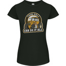 Farm Girls Can Do It All Funny Farmer Womens Petite Cut T-Shirt Black