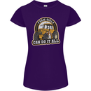 Farm Girls Can Do It All Funny Farmer Womens Petite Cut T-Shirt Purple